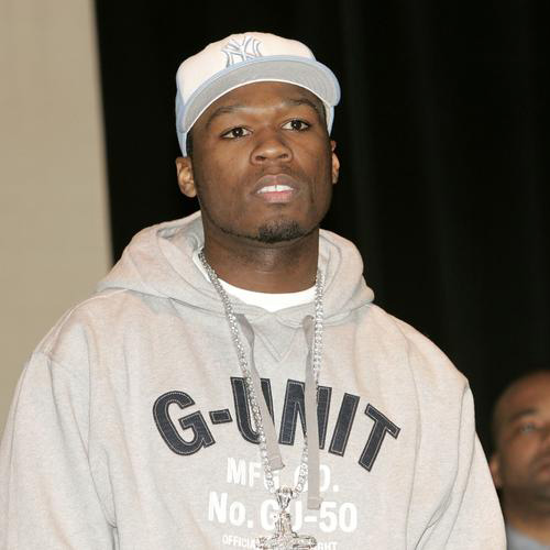 Headshot of hip-hop artist 50 Cent