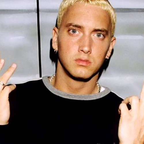 Headshot of hip-hop artist Eminem